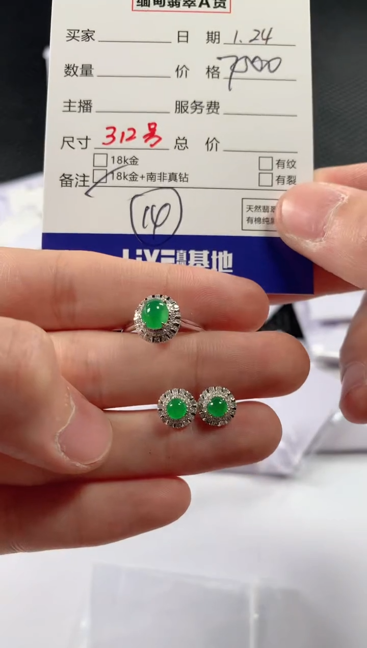 【闪购商品】翡翠颈饰18K金镶嵌11111111