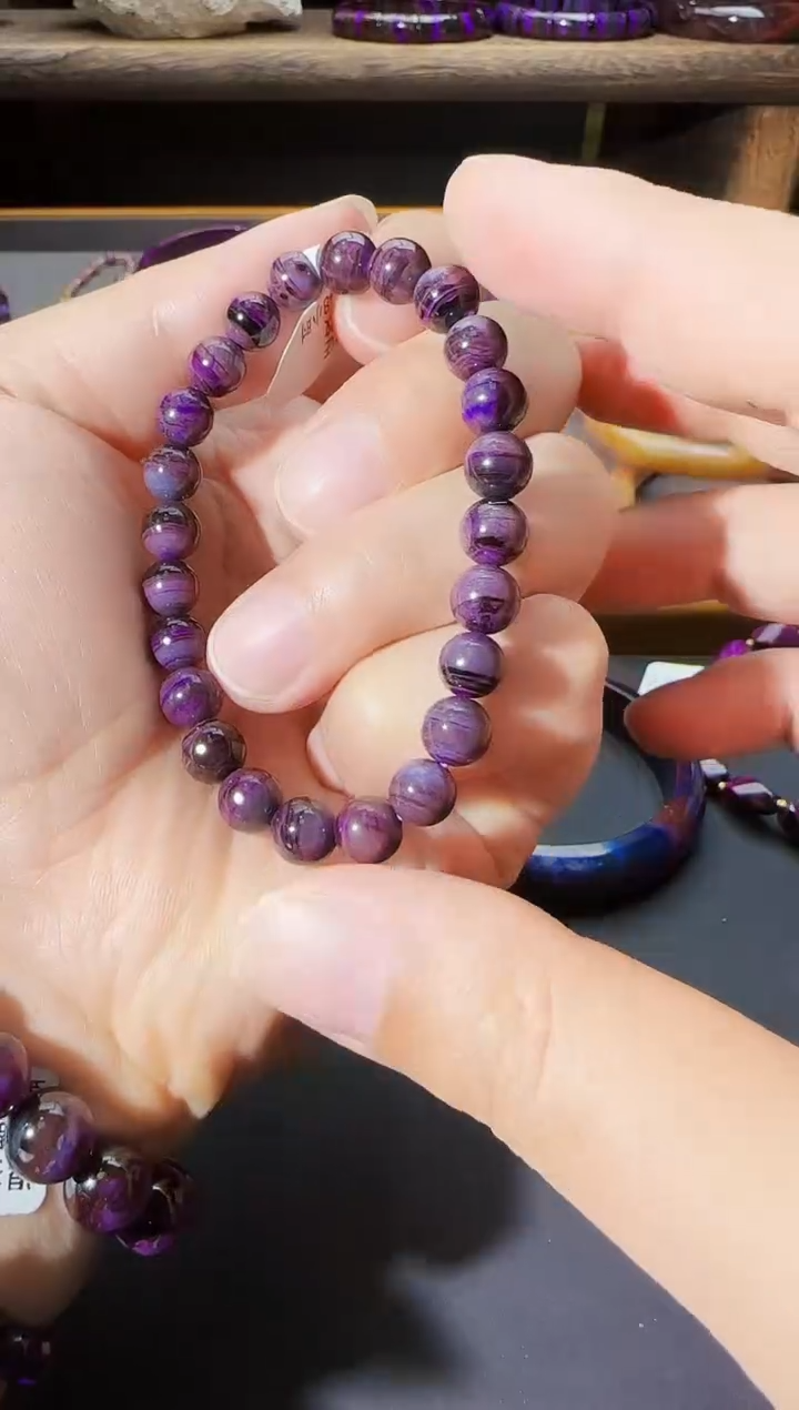 【闪购商品】苏纪石（舒俱来）圆珠手串卡7未镶嵌@多样性发其一