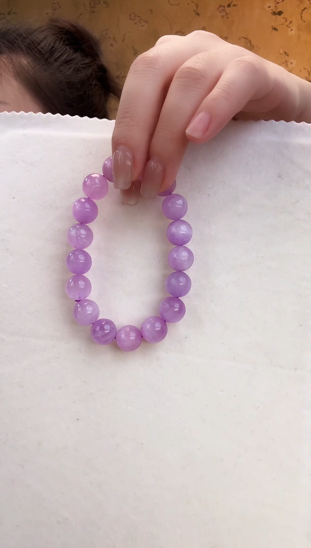 【闪购商品】锂辉石手串未镶嵌紫锂辉手串约12M,
