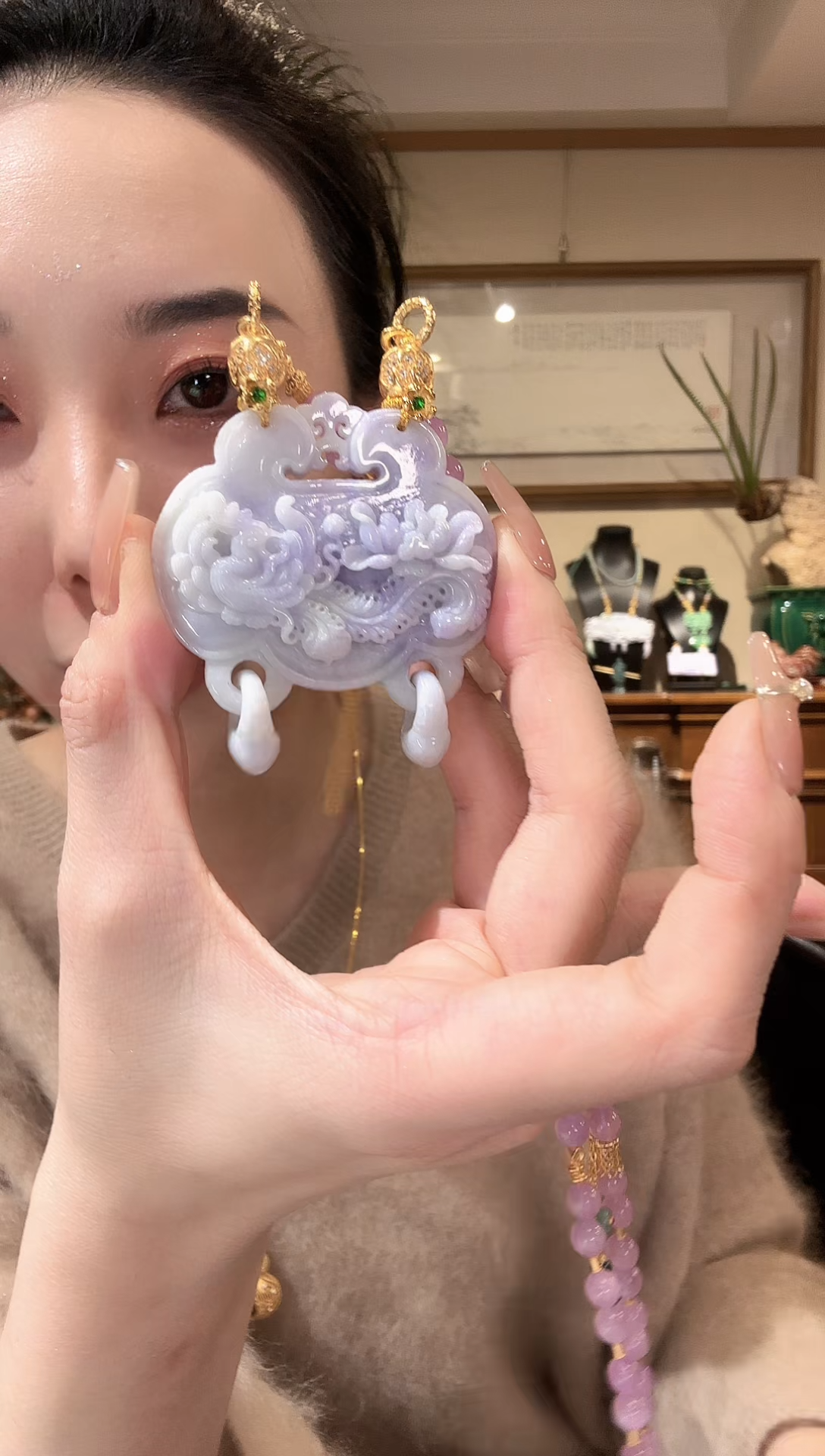 【闪购商品】翡翠颈饰未镶嵌国风