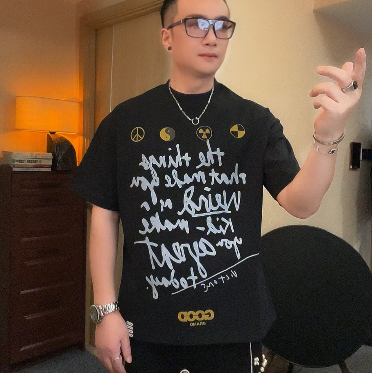 重磅纯棉【GD背面太极图】短袖