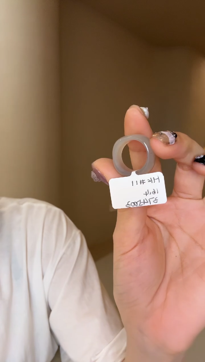 【闪购商品】和田玉戒指未镶嵌11码烟紫