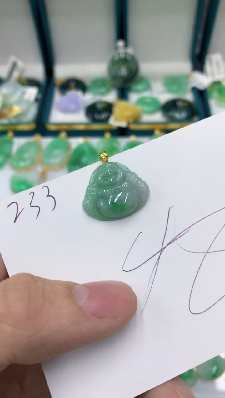 【闪购商品】翡翠颈饰18K金镶嵌11111111111