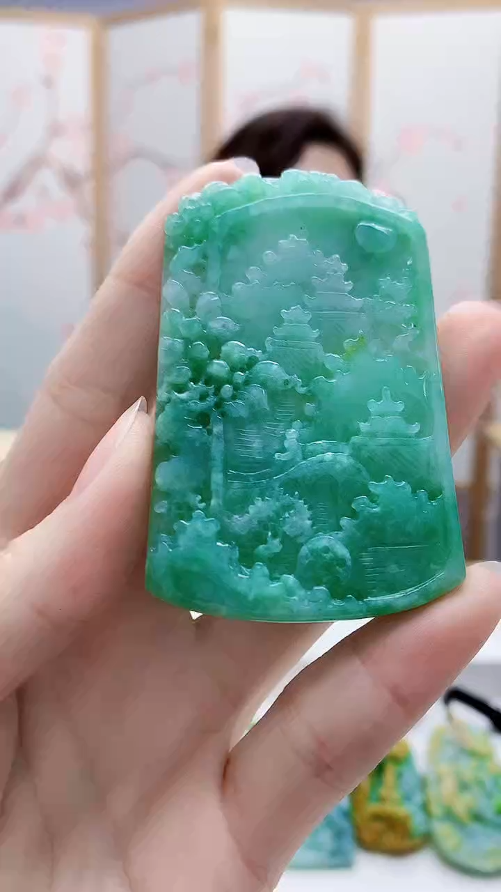 未镶嵌定制翡翠4829ry-毛货挂件5