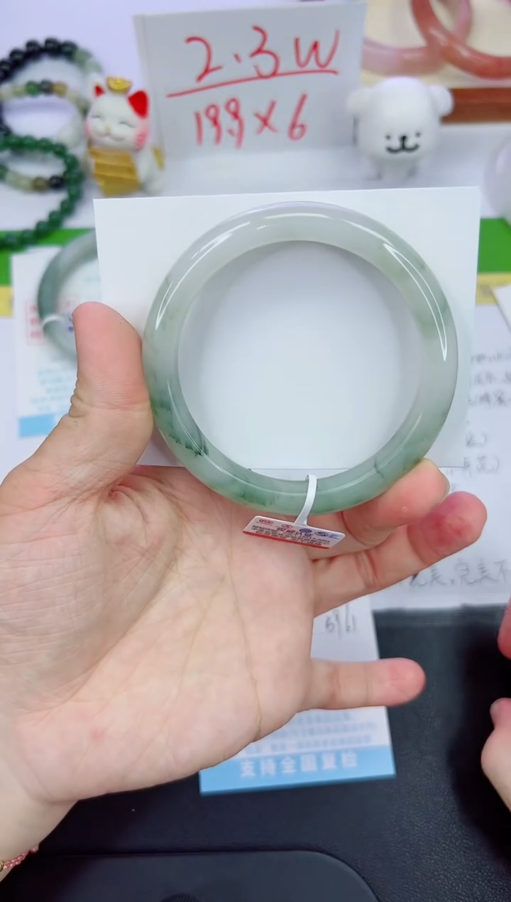 【闪购商品】石英质玉手镯未镶嵌228-60.7