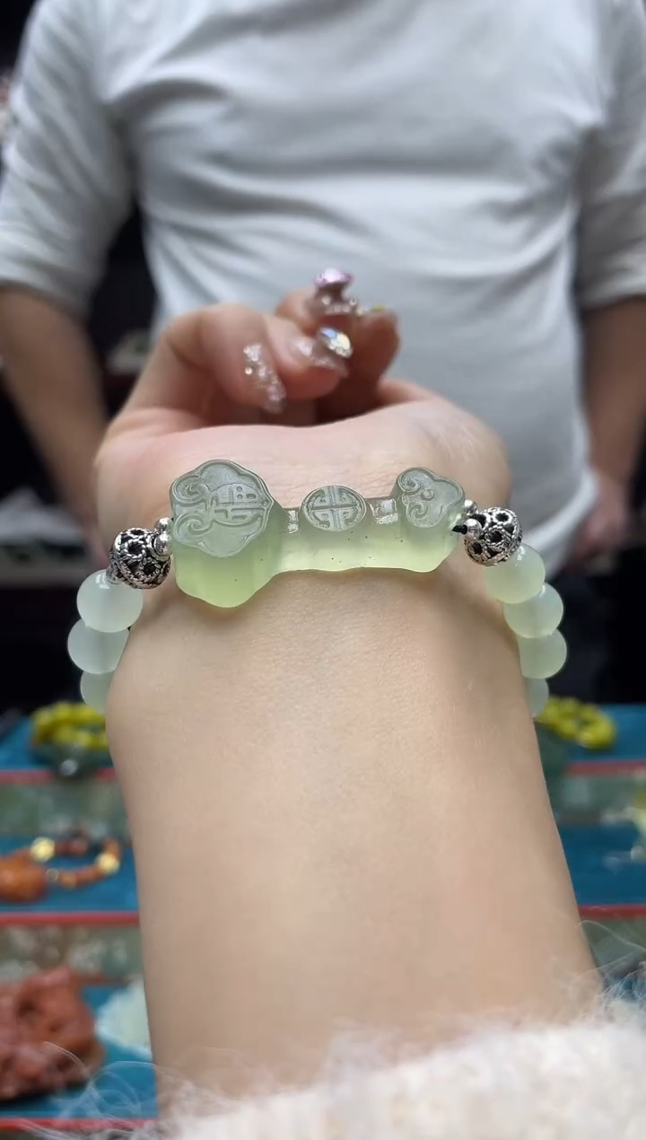 未镶嵌岫玉手链·多样性发*货拍一发一