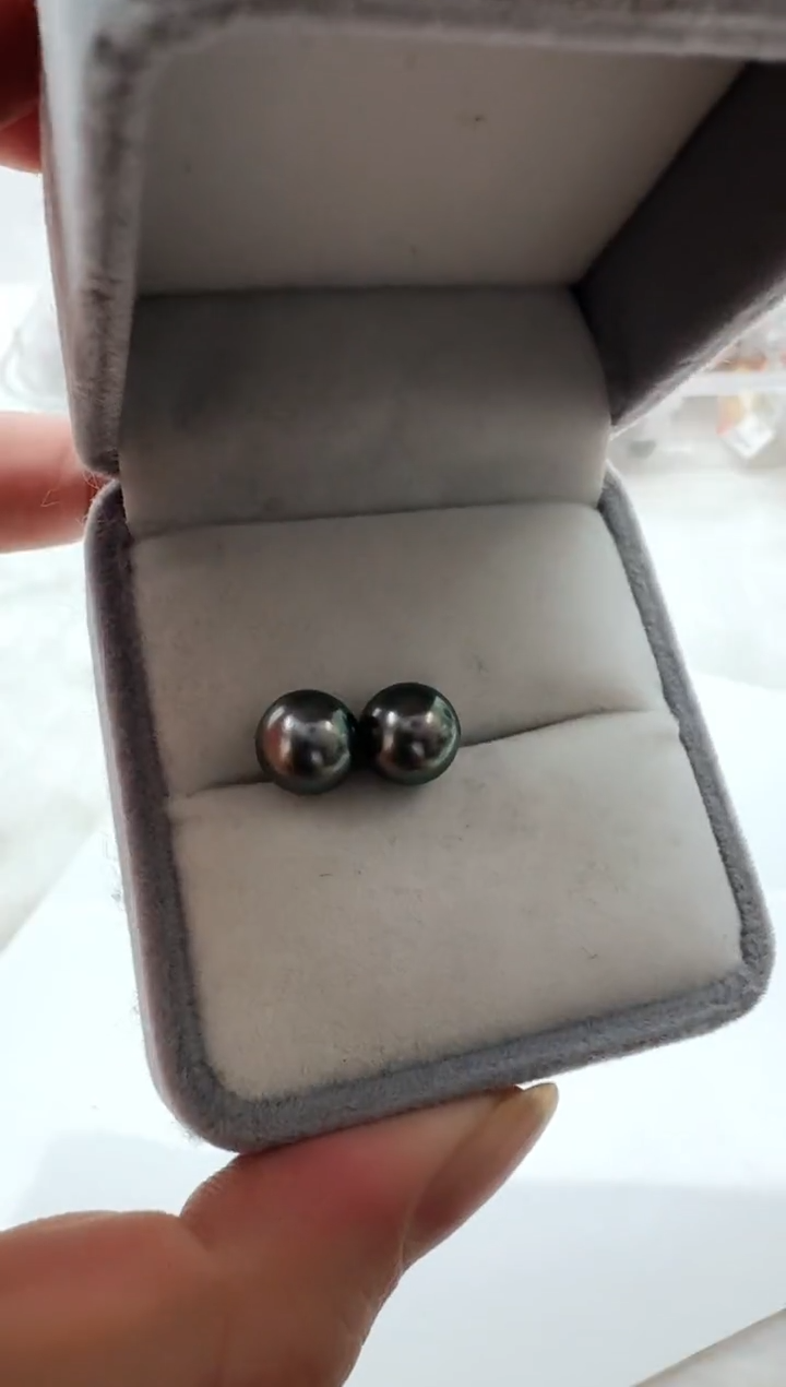 【闪购商品】海水珍珠AQ银S925镶嵌海水珍珠耳钉@@HE212