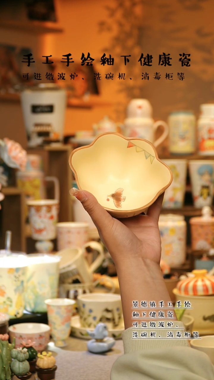 【闪购商品】杯景德镇高温釉下彩&A625