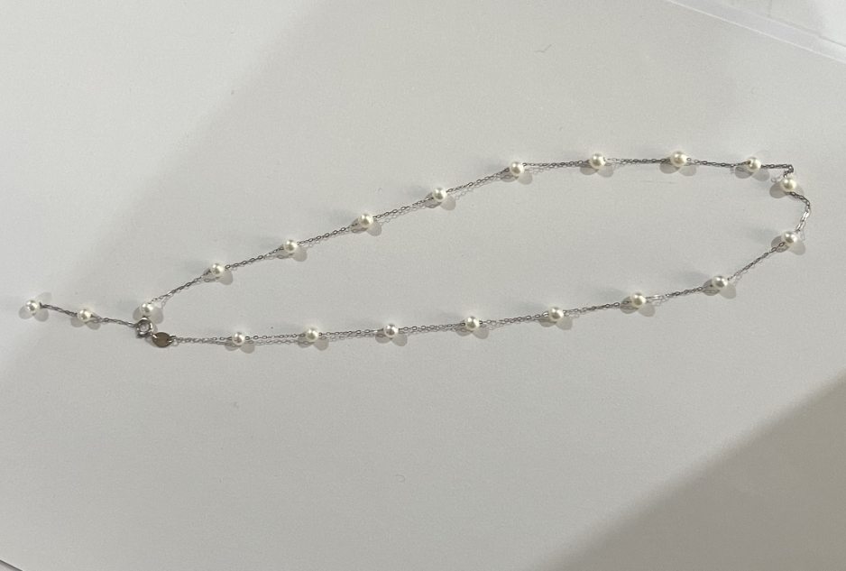 【珍珠购】“淡水珍珠”满天星项链4-4.5mm     YS712