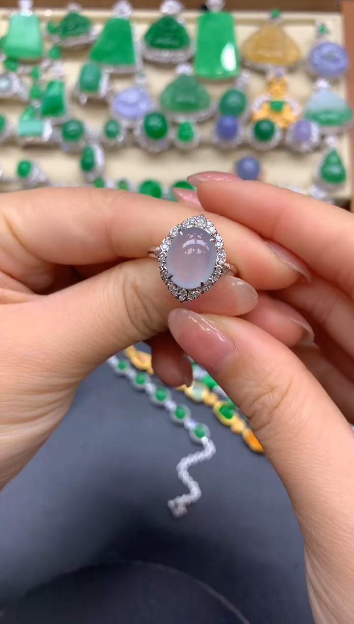 【闪购商品】翡翠戒指18K金镶嵌138-中国好珍宝