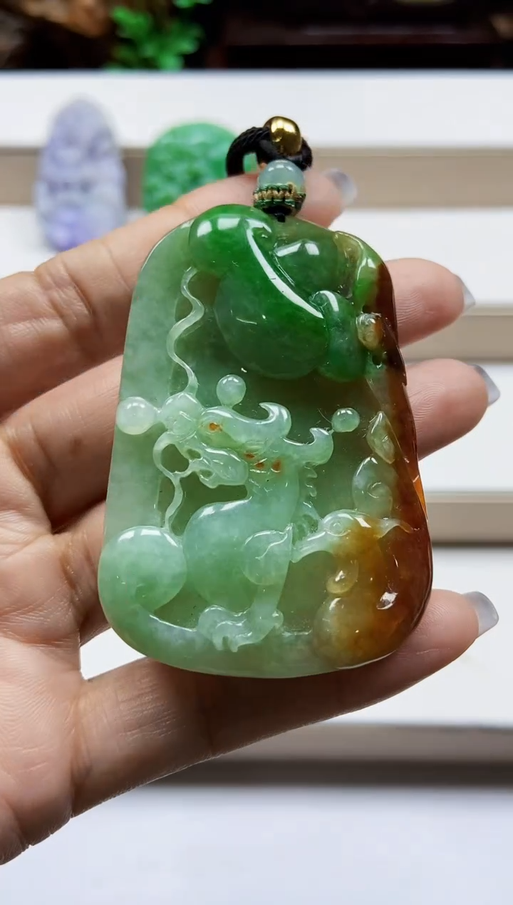 颈饰未镶嵌翡翠翡翠A货
