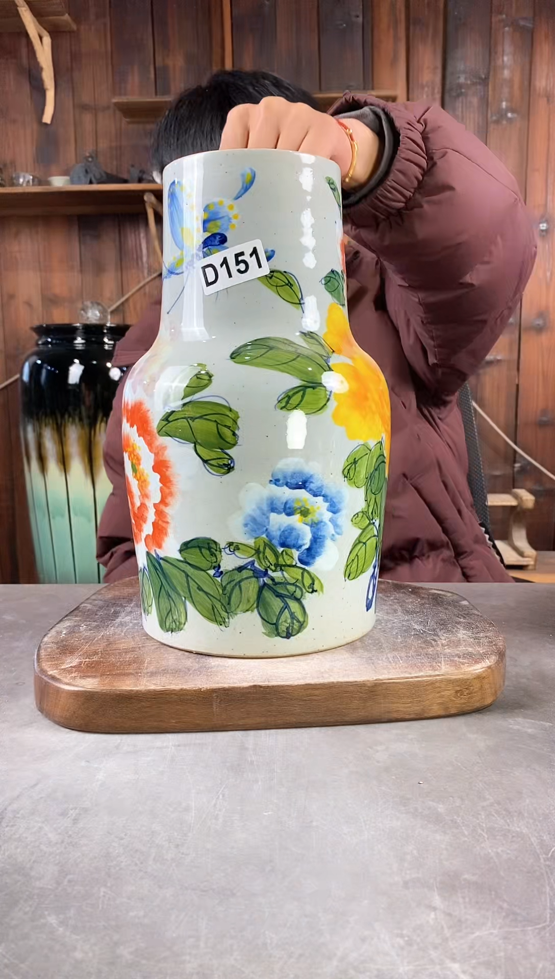 【闪购商品】碗151，手工手绘，新年快乐！