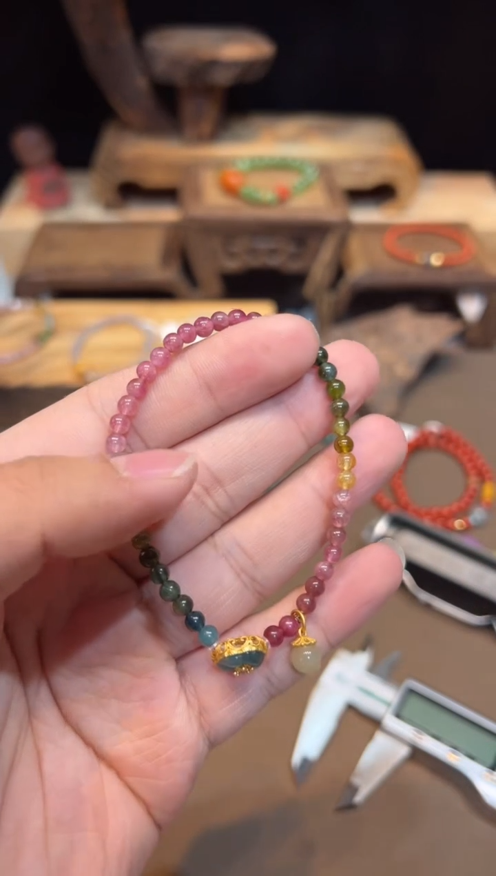 【闪购商品】碧玺手链未镶嵌手饰@@F2868