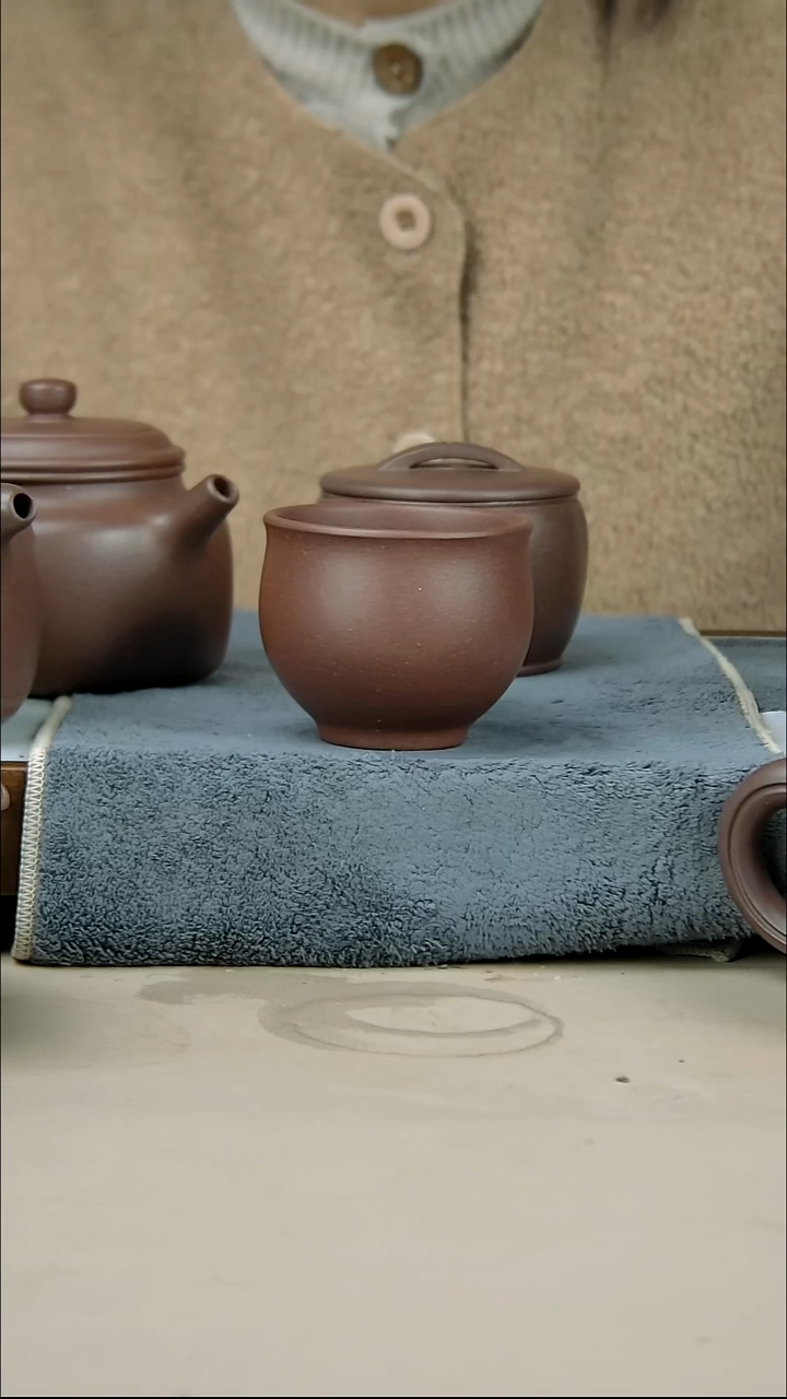 茶壶紫砂底槽清杯子100