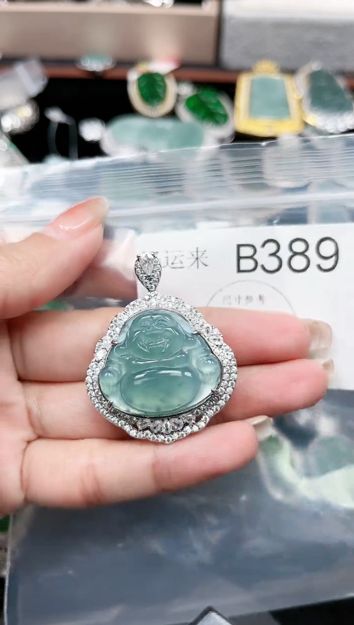 【闪购商品】翡翠颈饰未镶嵌389赠皮绳