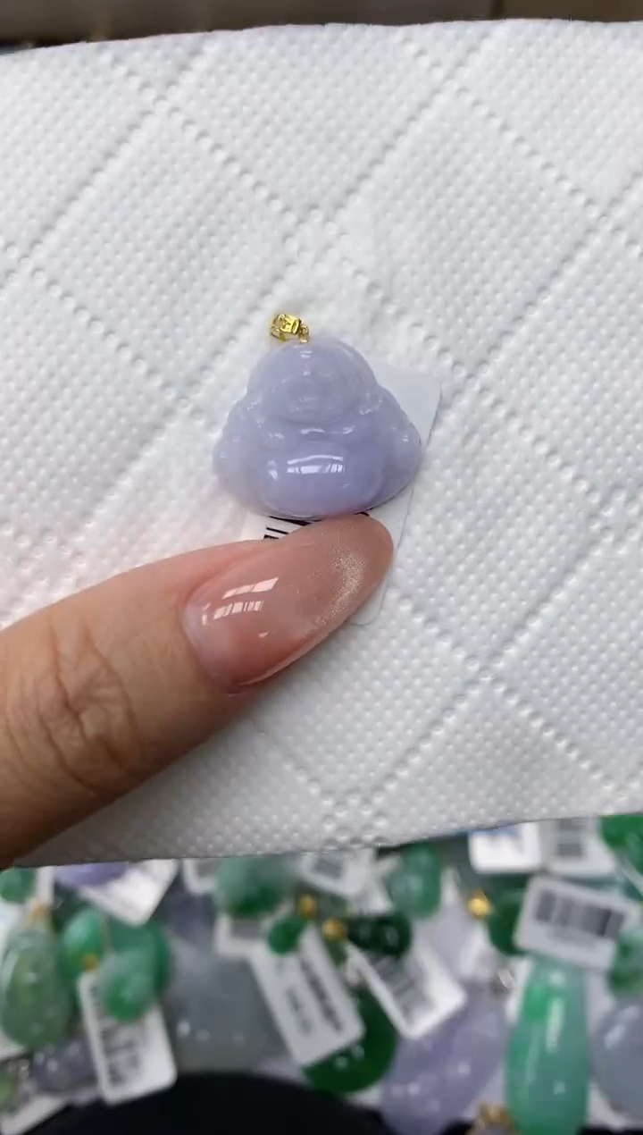 颈饰18K金镶嵌翡翠1111111111