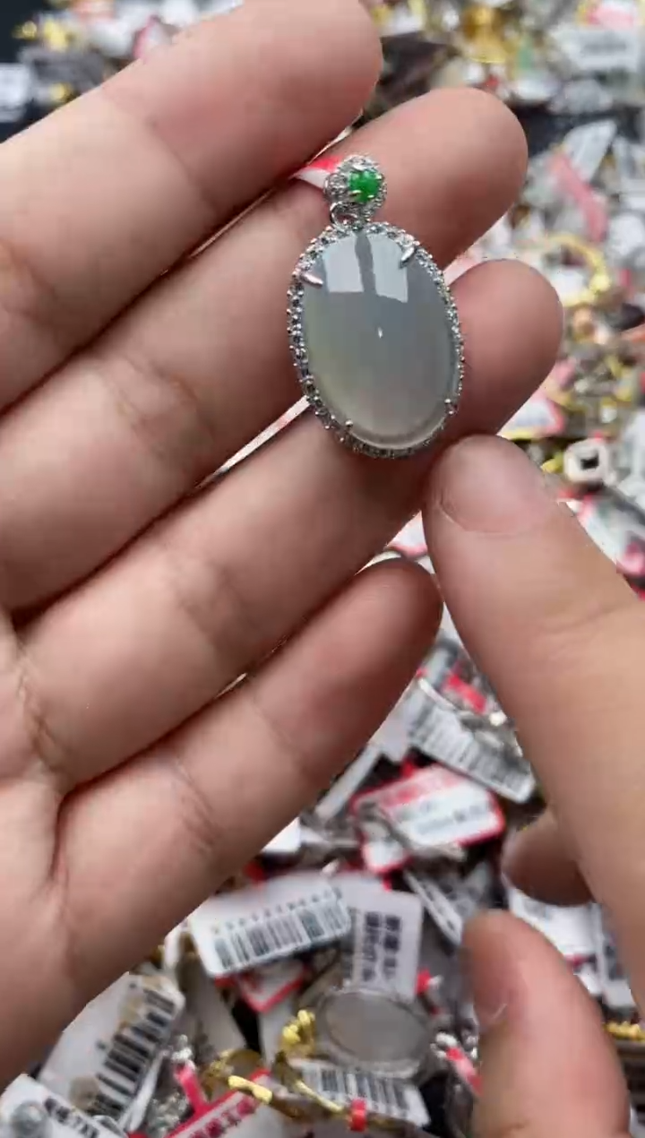 【闪购商品】翡翠戒指银S925镶嵌55555---1