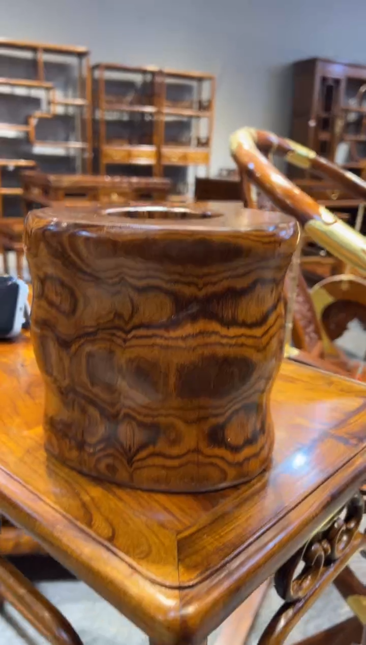 木山**间笔筒笔筒 红木家居