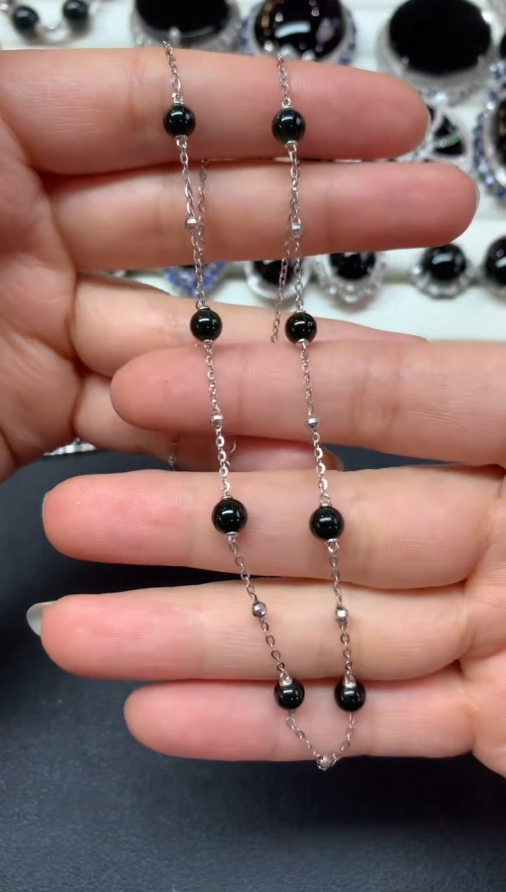 【闪购商品】翡翠项链18K金镶嵌R45|2980