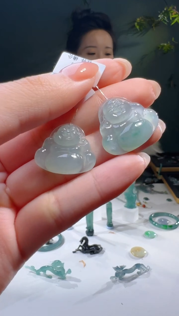 【闪购商品】翡翠颈饰未镶嵌天然A货翡翠多样性发1佛公