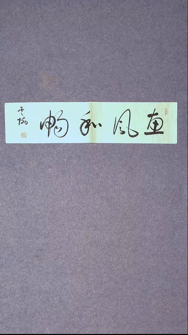 书法谭云协   宁夏 副主69*17尺寸一平尺四字