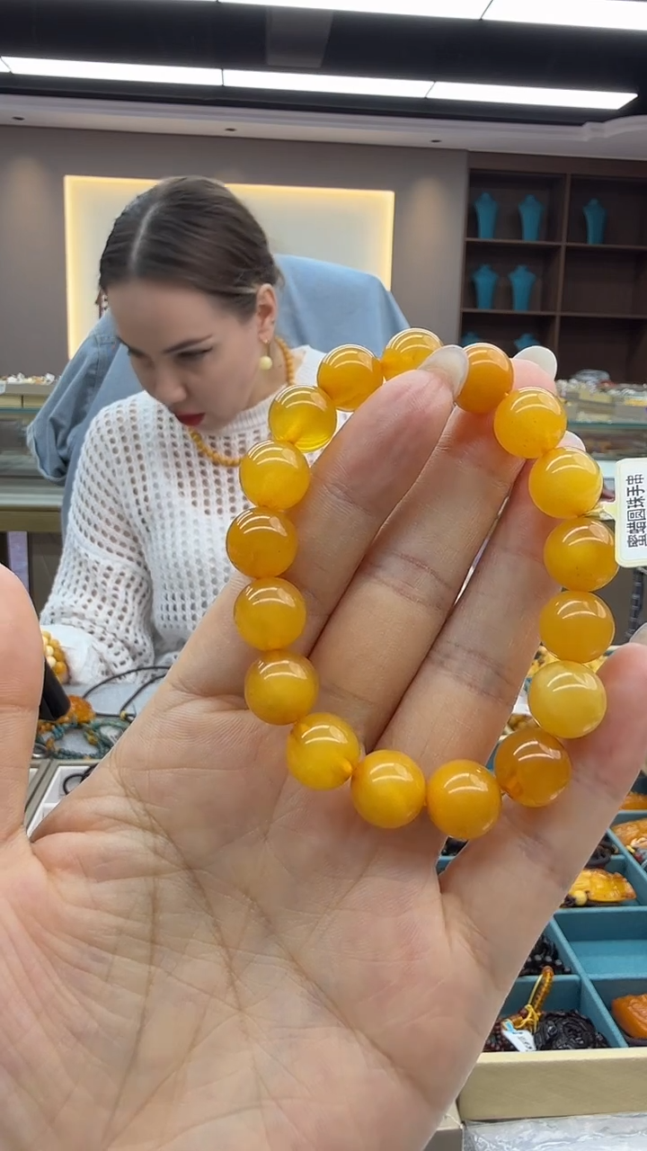 手链琥珀未镶嵌天*?138秒拍号 假一罚三 