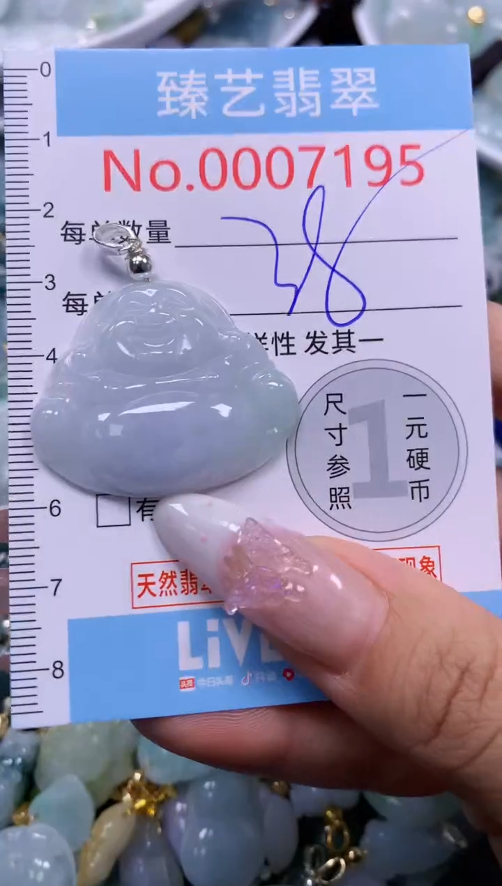 翡翠未镶嵌颈饰7195