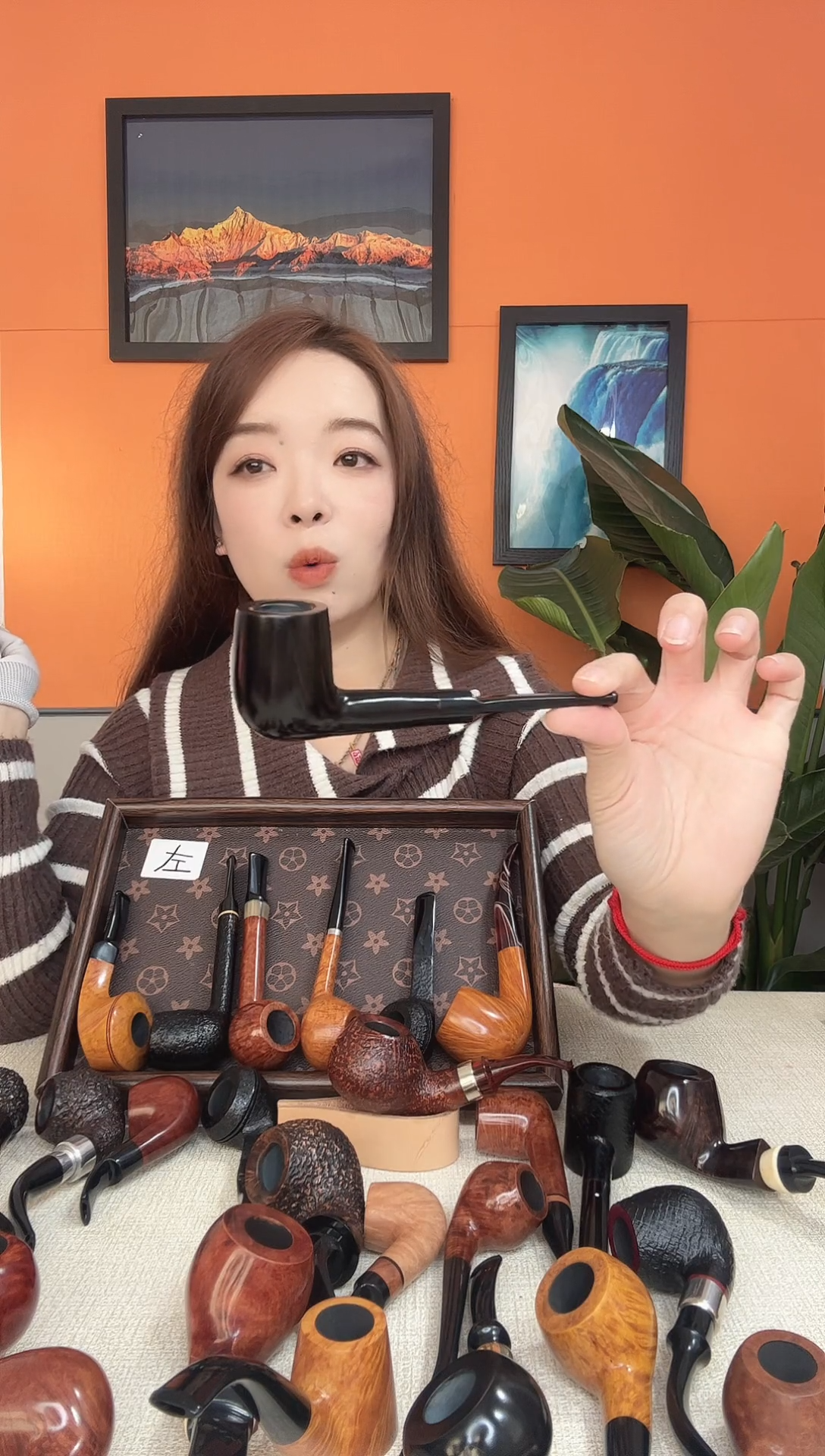 石楠木直杆撞球斗3MM