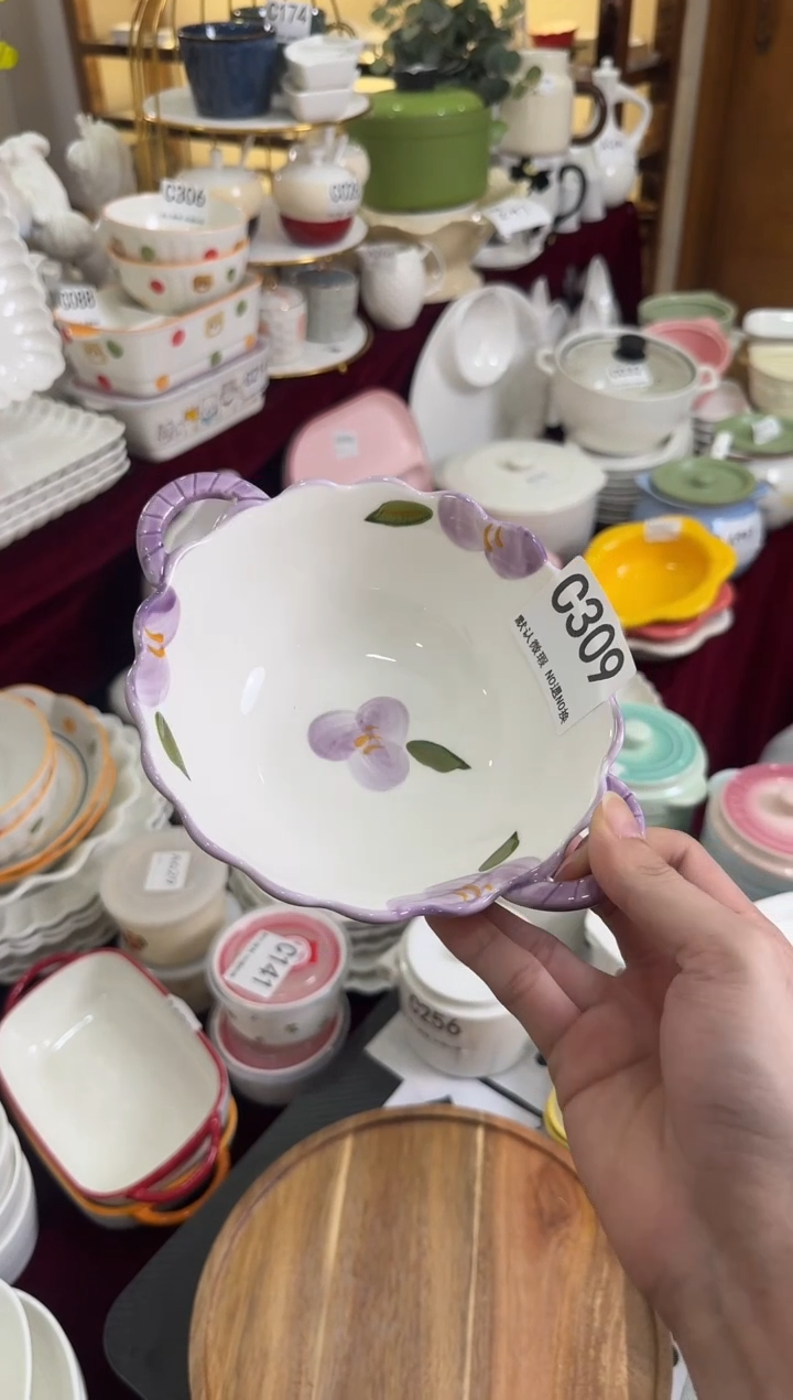 摆件陶C309 陶瓷餐具微瑕库存尾货