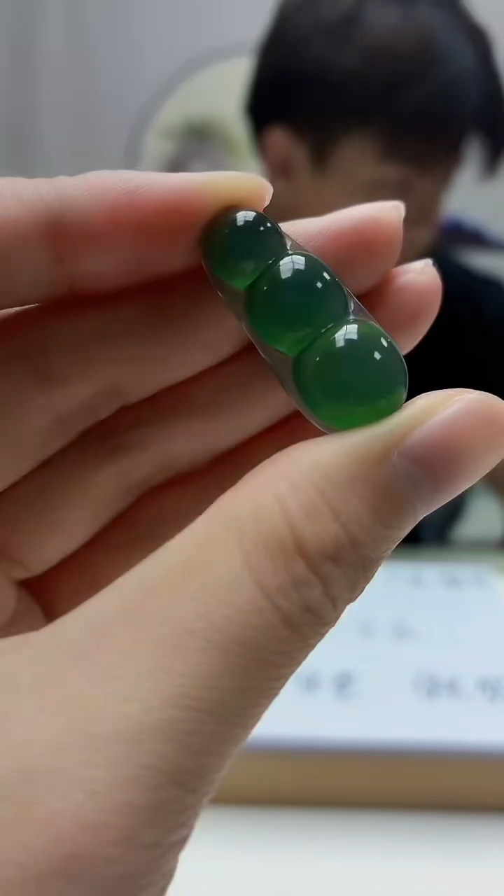 未镶嵌定制翡翠5145zm-毛货挂件91豆子