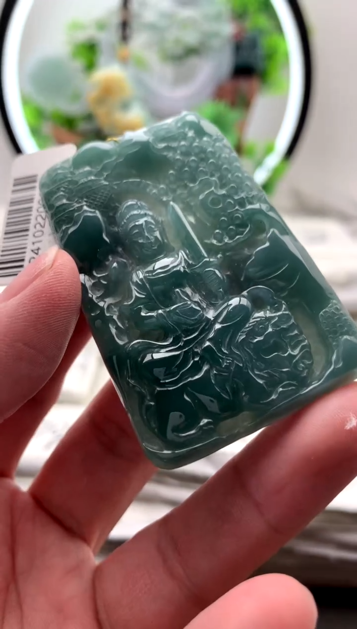 【闪购商品】翡翠颈饰未镶嵌文殊【品质一般能接受再拍】