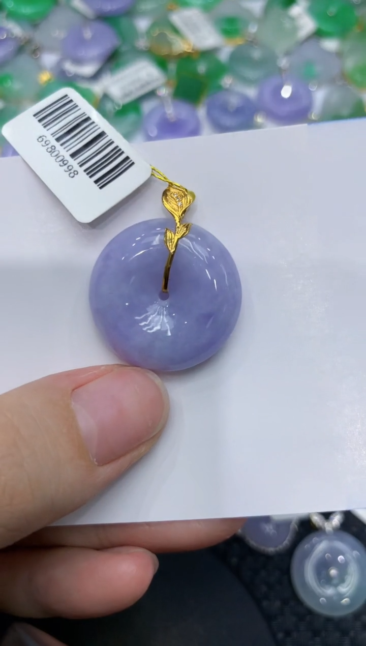 【闪购商品】翡翠颈饰18K金镶嵌111111111111