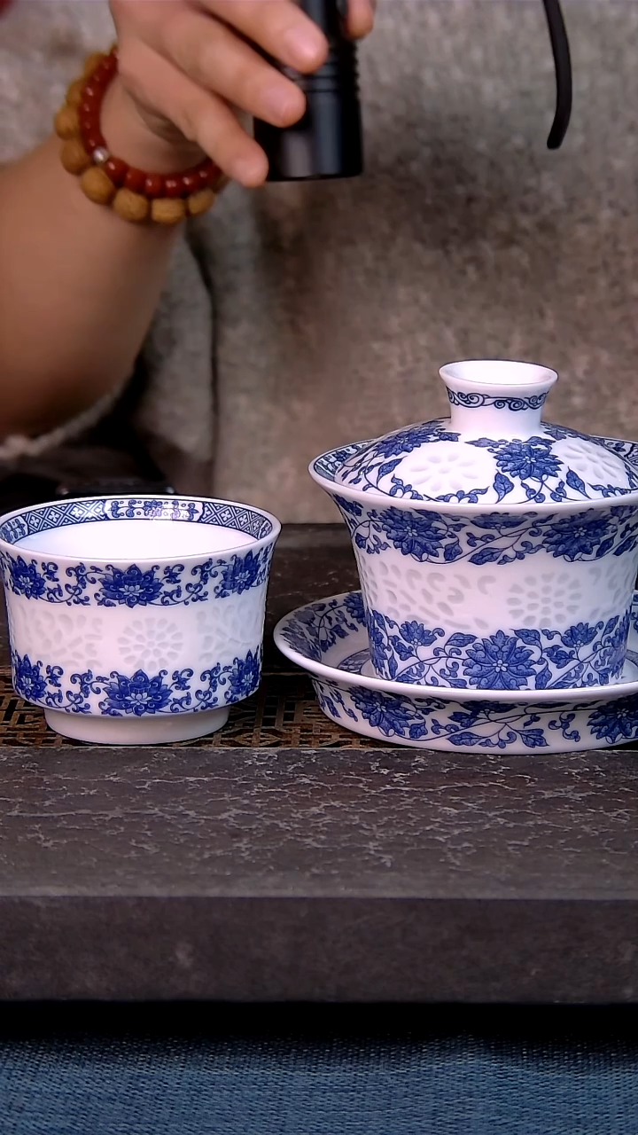 简装家用款2件套 白瓷陶瓷茶具