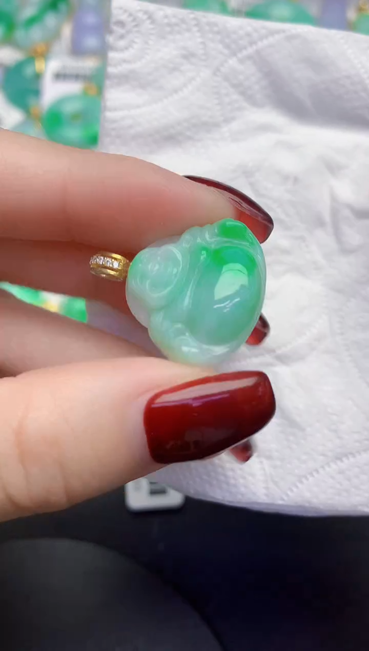 颈饰未镶嵌翡翠缅甸天然翡翠A货