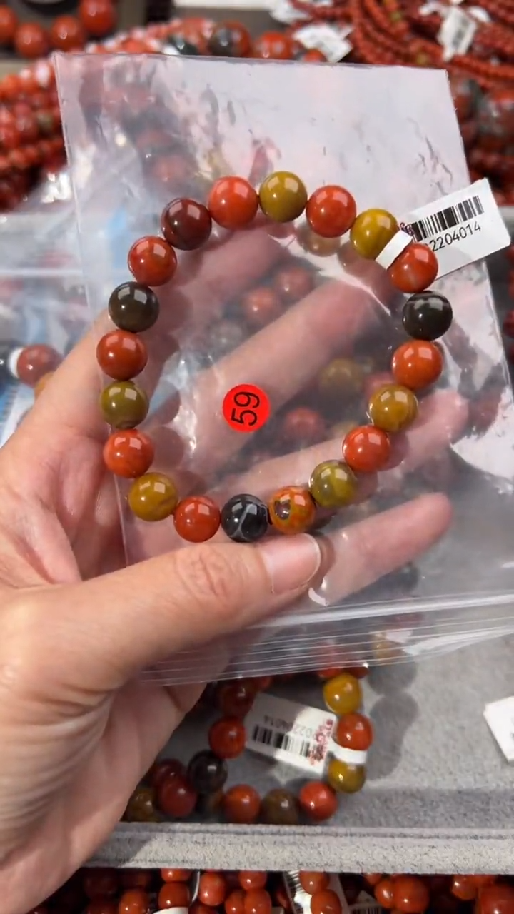 南红玛瑙手串未镶嵌10+