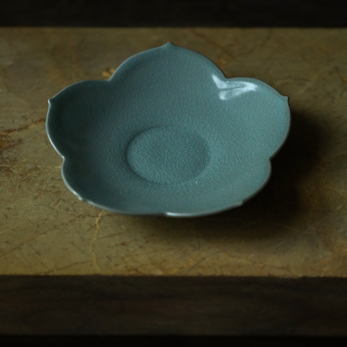 集物华老粉福利竞拍丨梅花汝窑壶承 柴烧