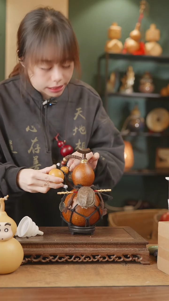 【闪购商品】157号精品天然大漆工艺防渗内胆酒葫芦~