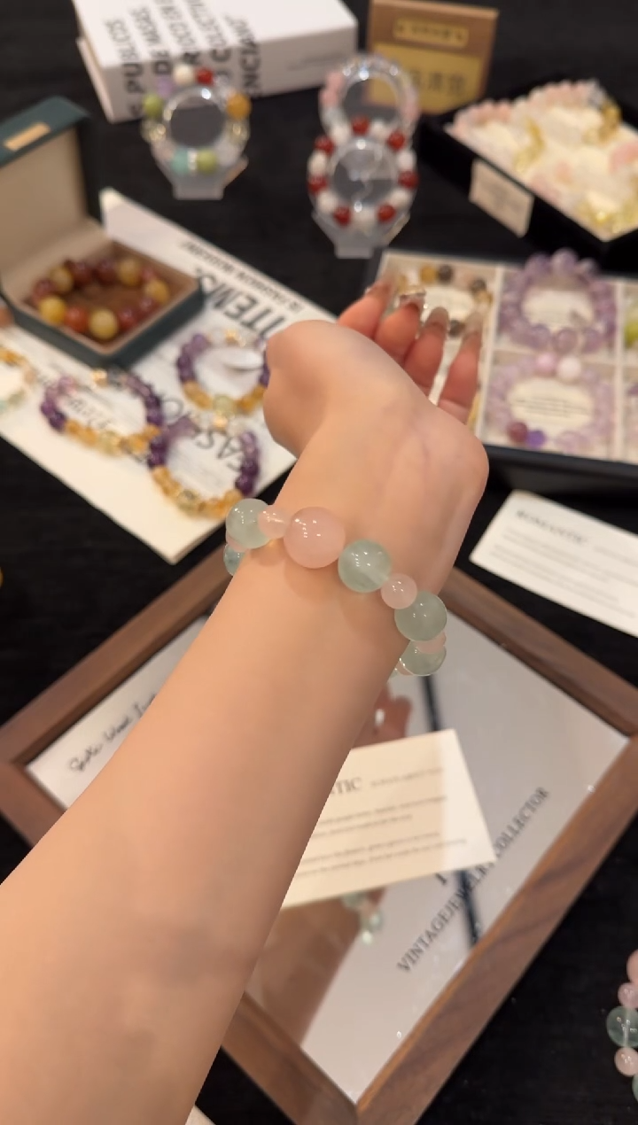 未镶嵌手链水晶绿萤石x3255