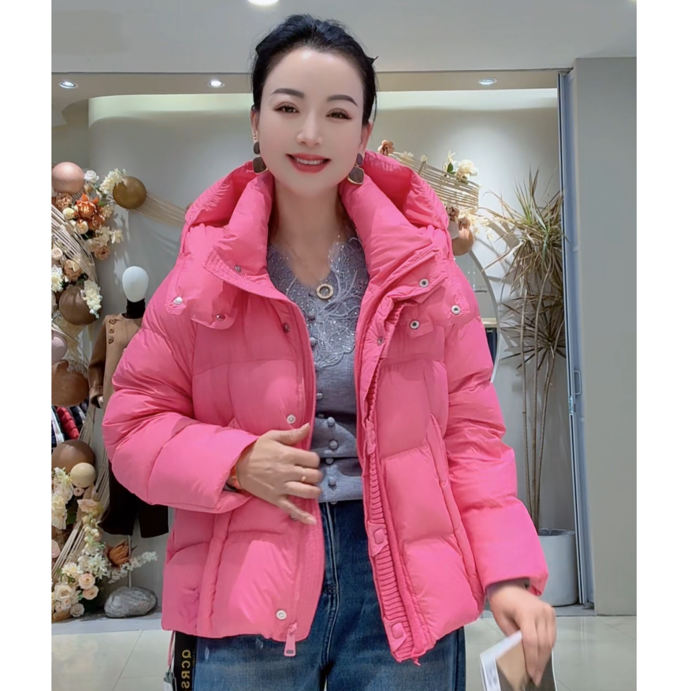 96189连帽高品保暖减龄外套