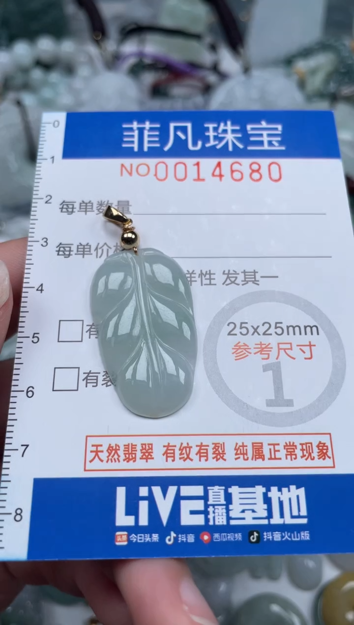 颈饰未镶嵌翡翠14680