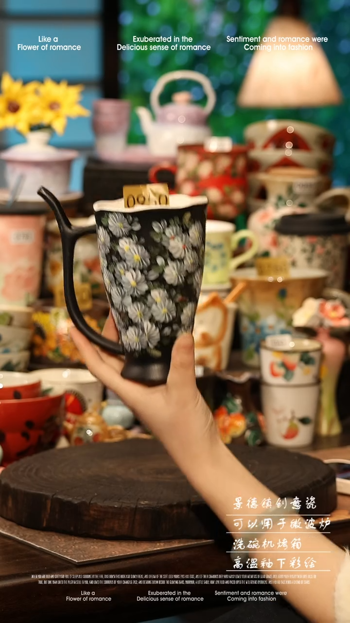 陶瓷景德镇高温釉下彩手工手绘款式@A0950@