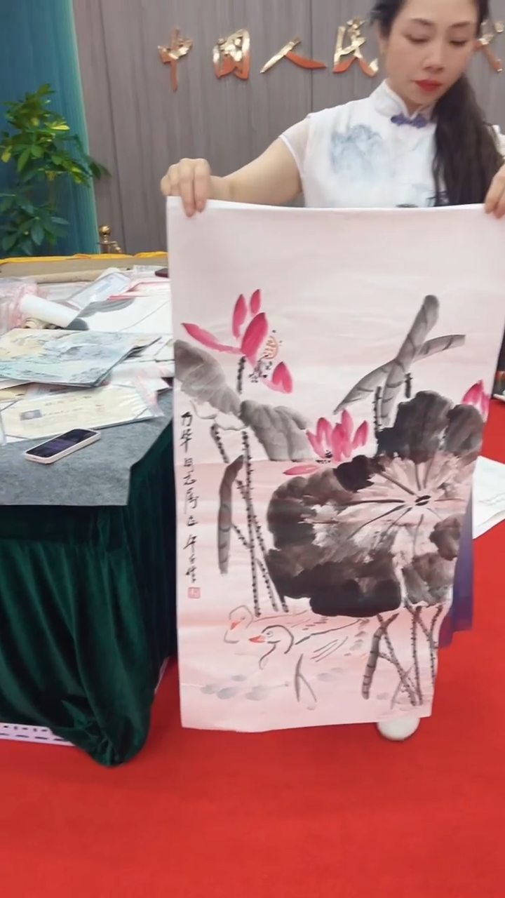 国画老师纯手绘作品