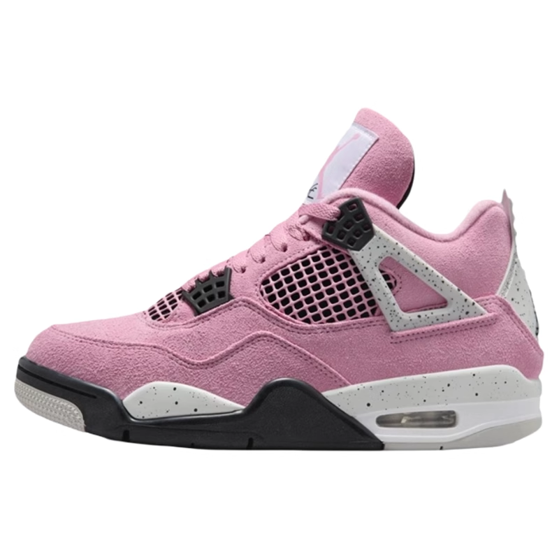 NIKE/耐克Air Jordan 4 AJ4秋冬粉色麂皮复古女篮球鞋 AQ9129-501