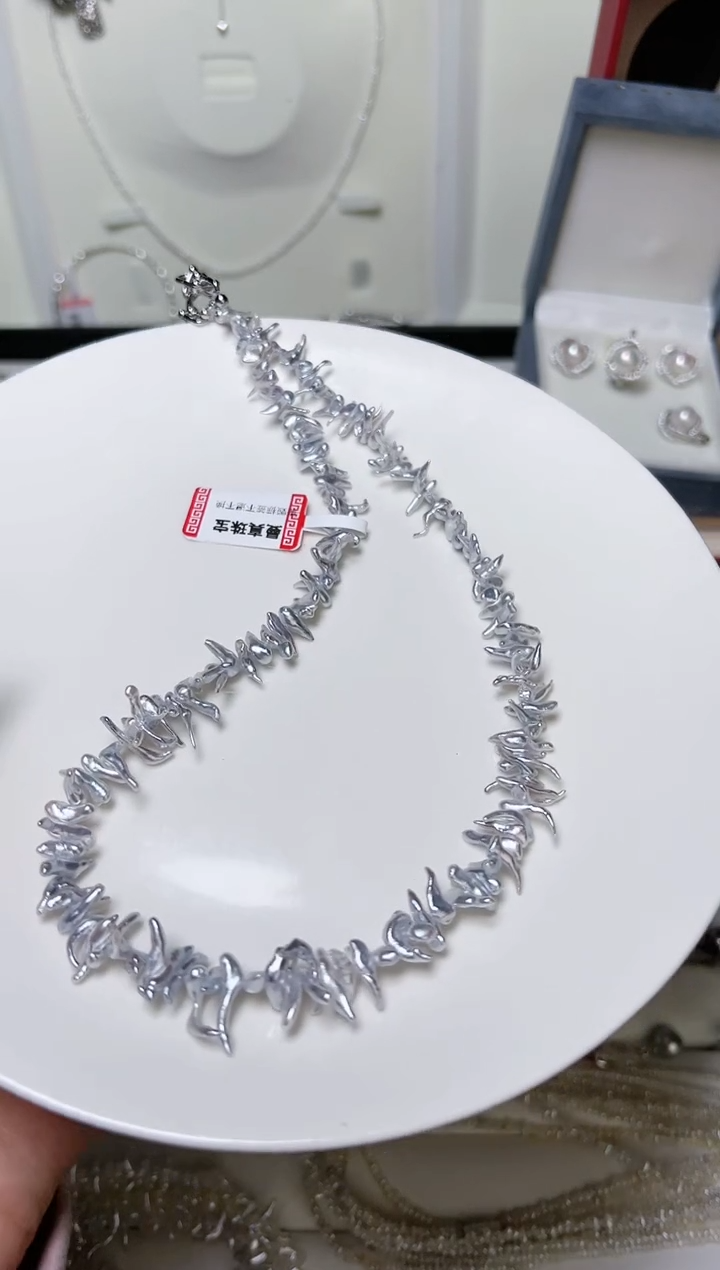 【闪购商品】海水珍珠颈饰银S925镶嵌756