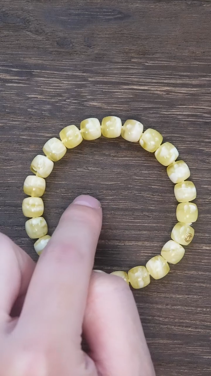 【闪购商品】琥珀手链未镶嵌蜜蜡9m