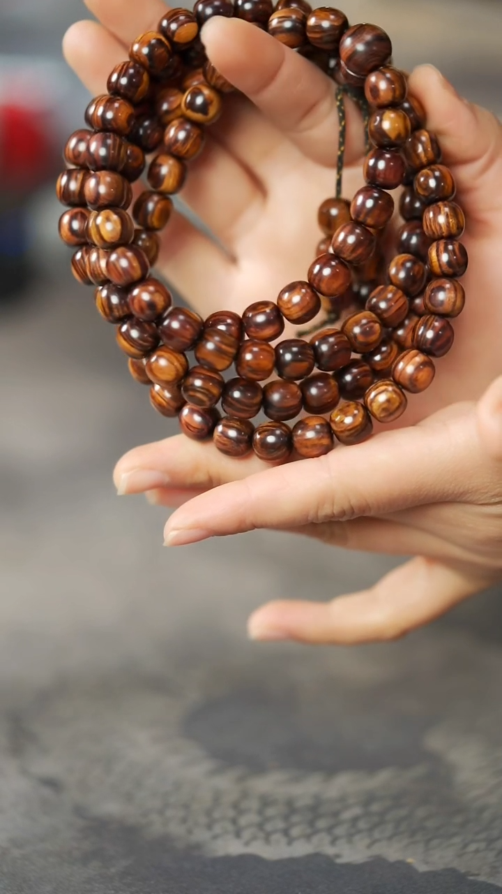 黄花梨/降香黄檀老料紫油梨满油线10/10.5MM108颗98