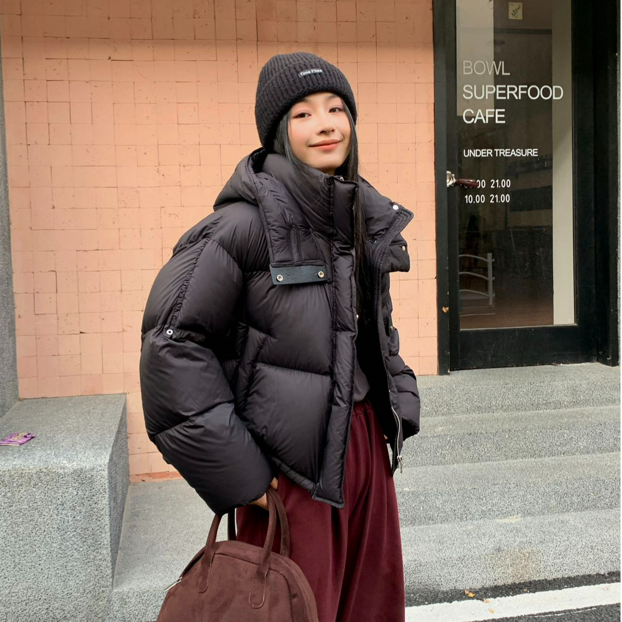 90白鸭绒保暖立体加厚泡芙羽绒服超轻蓬泡芙松龟背羽绒外套