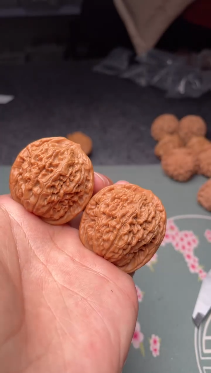 把件文玩核桃a274    莲花38尺