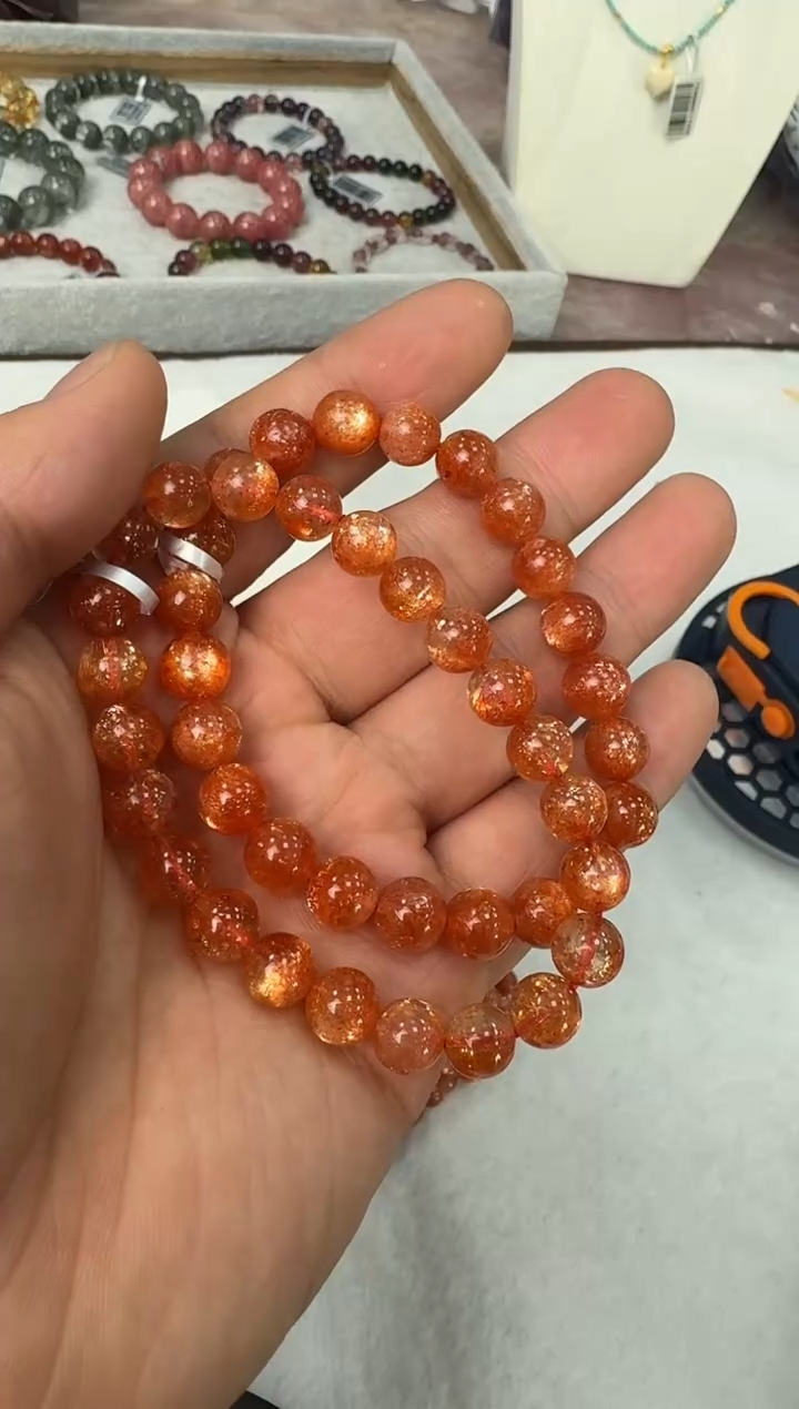 【闪购商品】日光石手链未镶嵌GXZ291约mm多样性发一件