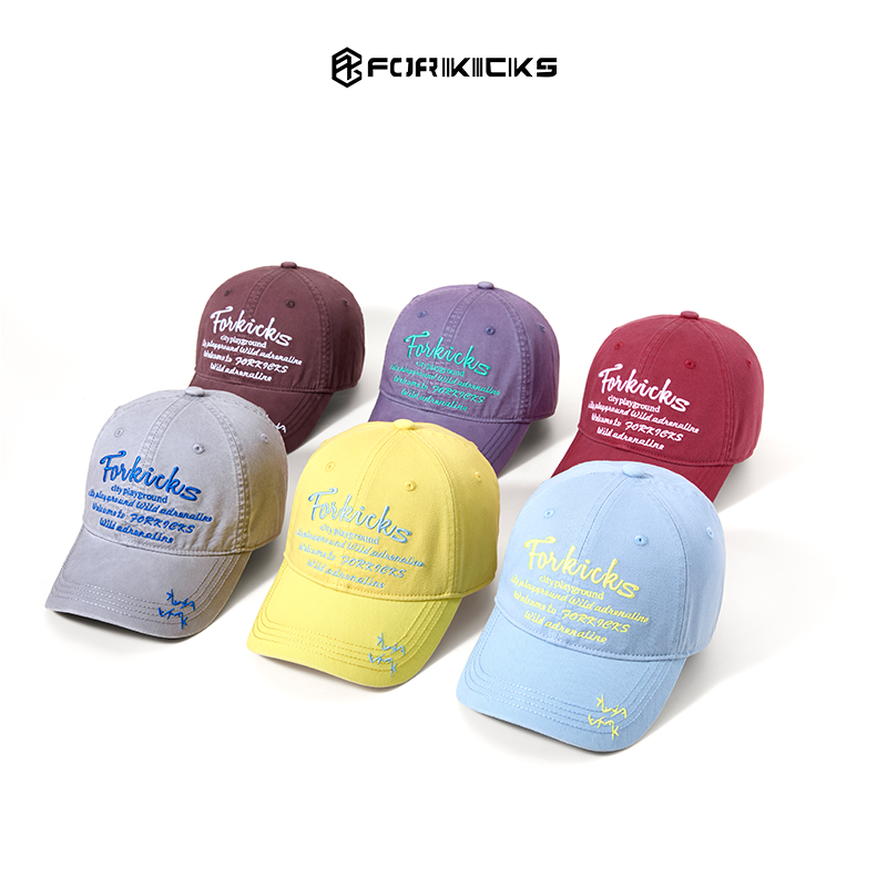 博主推荐夏日彩虹色刺绣字母洗水鸭舌帽遮阳户外情侣男女棒球帽子